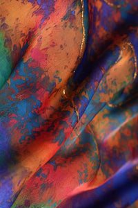 Exquisite Handcrafted Zari Work Fabric