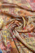 Exquisite Paisley Digital Print Linen Luxury Jalabeya Fabric