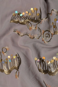 Glamorous Hanging Sequins Work Fabric
