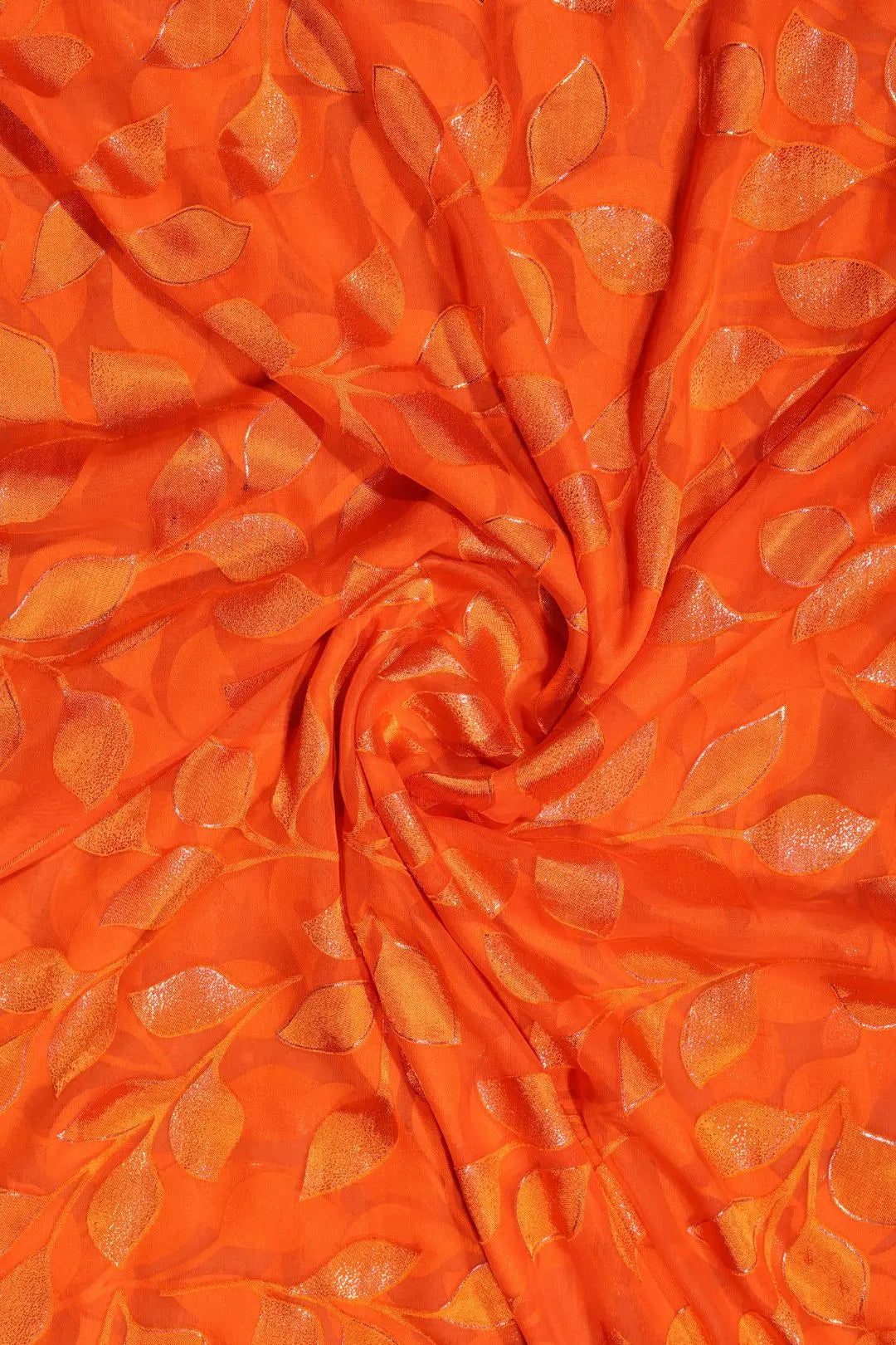 Brasso Fabric with Exquisite Foil Design Work Creation
