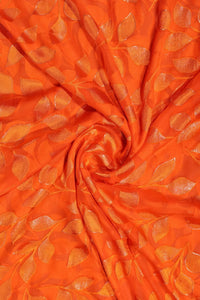 Brasso Fabric with Exquisite Foil Design Work Creation