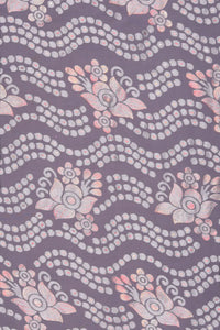 Elegant Brasso Fabric with Foil Detailing
