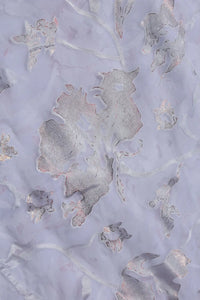 Sparkling Elegance Brasso Fabric with Foil Work