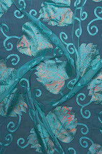 Brasso Fabric with Foil Print Design