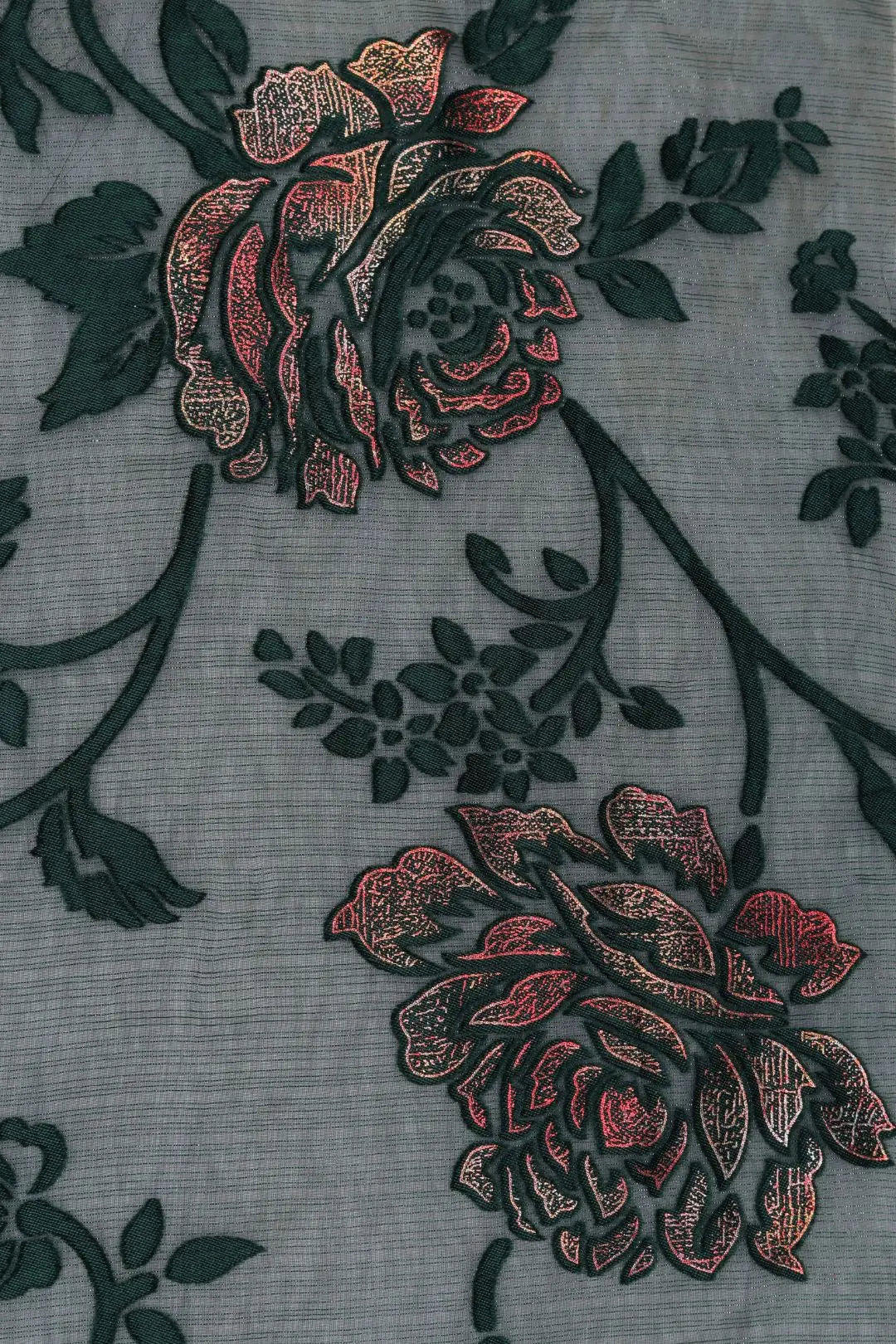 Brasso Fabric with Metallic Foil Accents