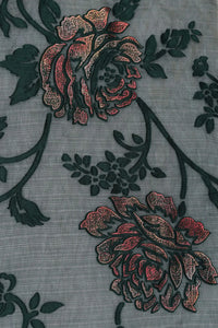 Brasso Fabric with Metallic Foil Accents