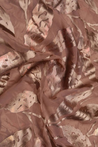 Vibrant Brasso Fabric with Color Foil Print for a Bold