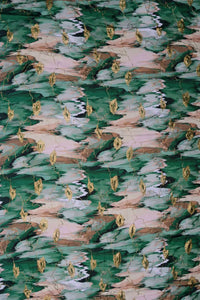 Luxurious Metallic Sequin Fabric with Soft Sheer Texture