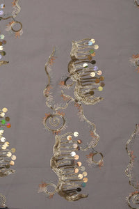 Glamorous Hanging Sequins Work Fabric