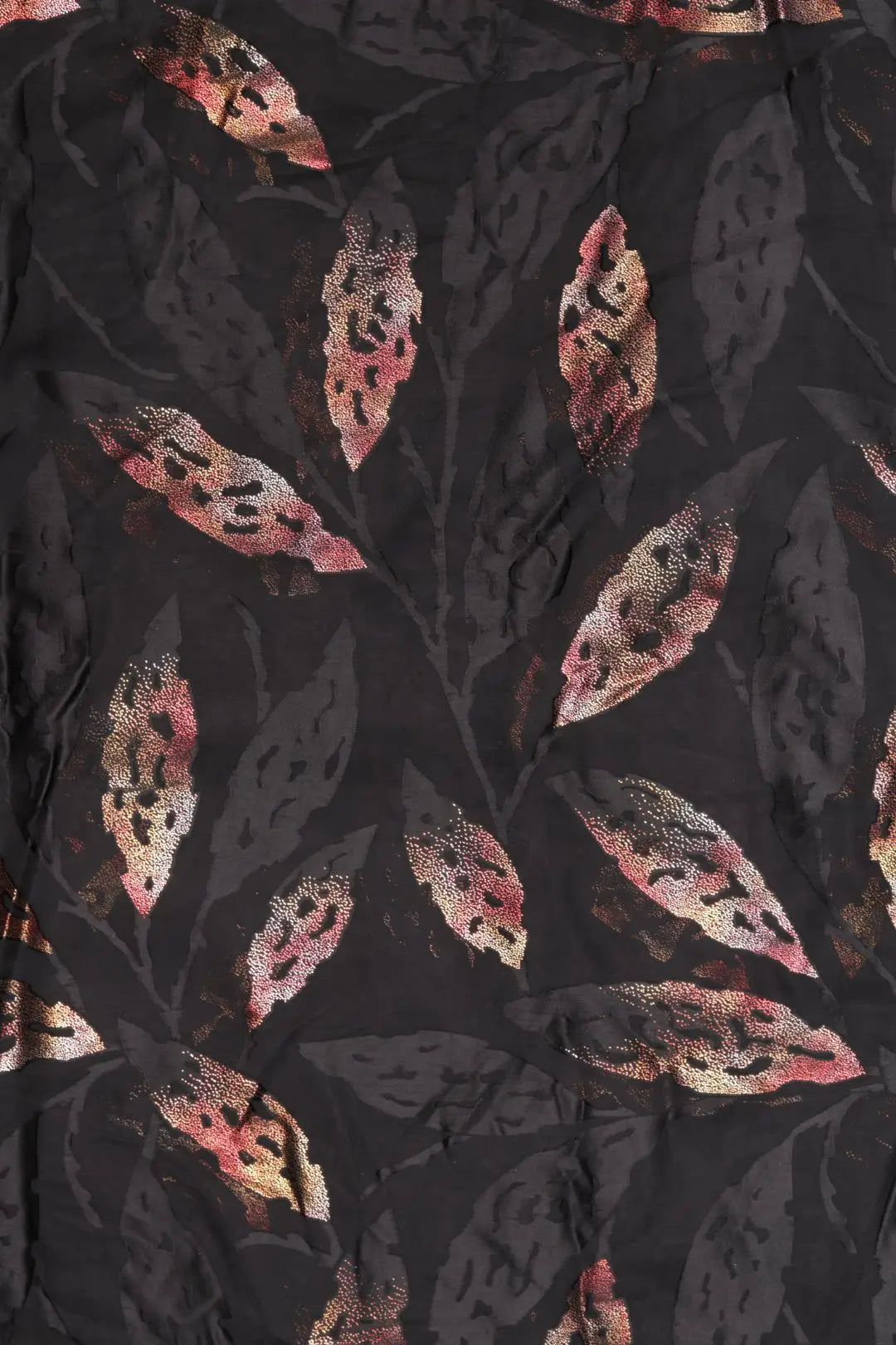 Elegant Brasso Fabric with Foil Work for a Refined, Shimmering Look
