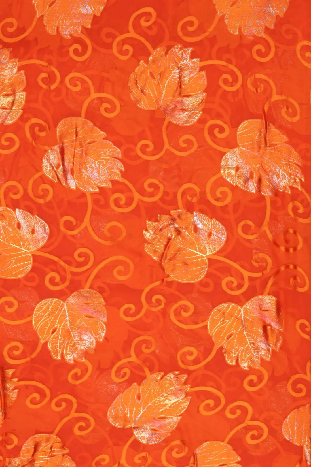 Stunning Brasso Fabric with Shiny Foil Designs