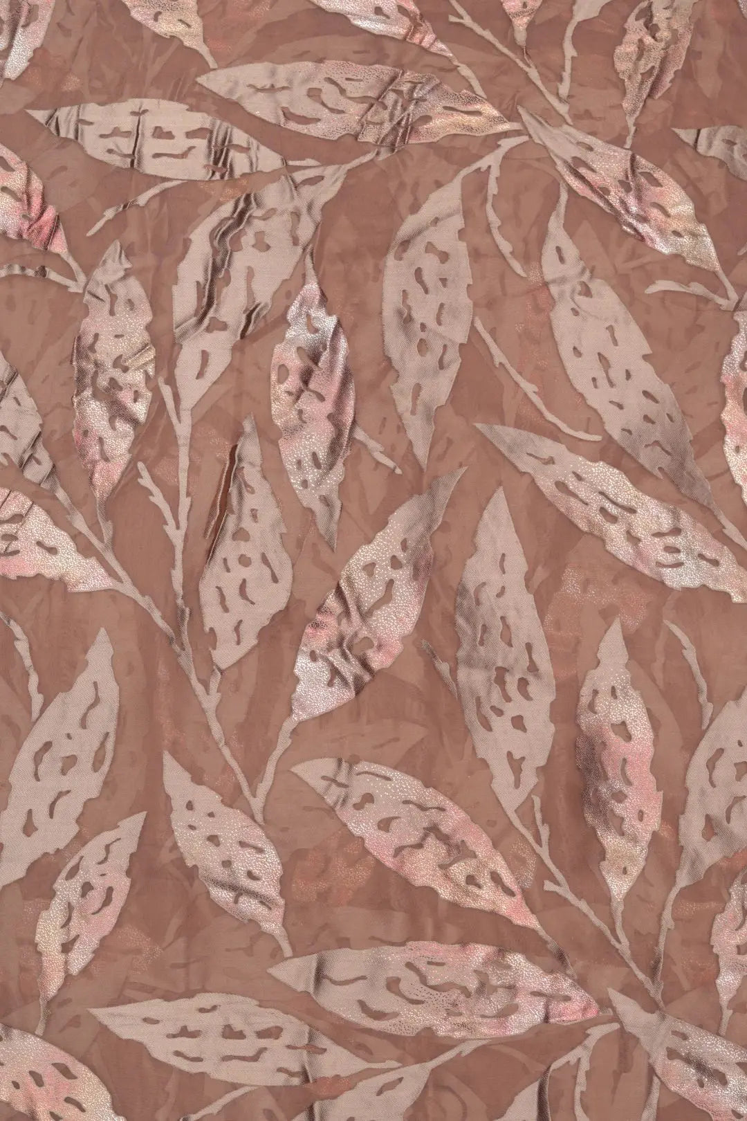 Vibrant Brasso Fabric with Color Foil Print for a Bold