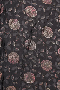 Brasso Fabric with Foil Applique Design