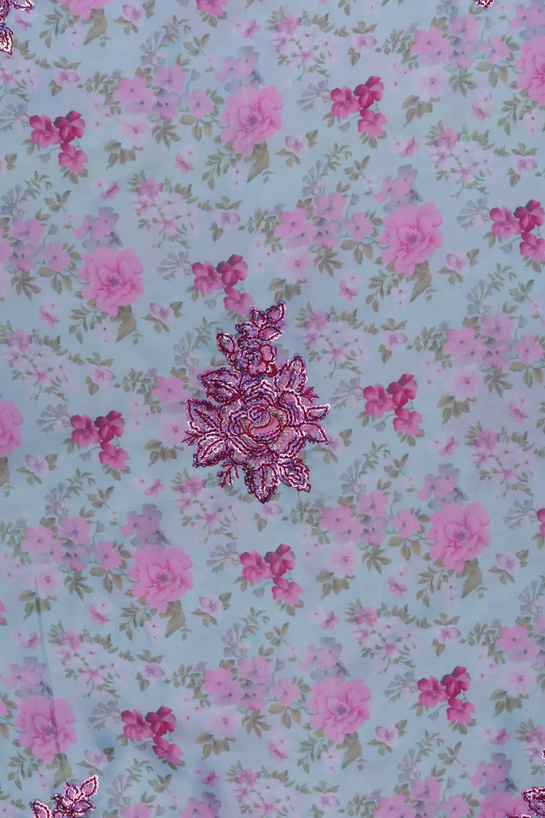 Glamorous Swarovski Intricate Beaded Lace Fabric