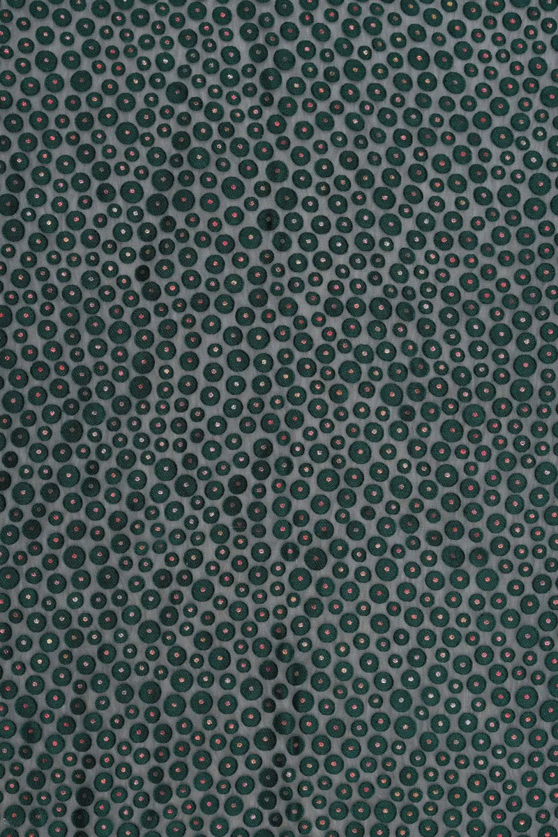 Color Foil Work on Brasso Fabric for Bold, Vibrant Styles