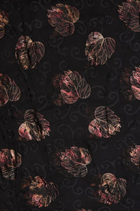 Elegant Foil Floral Brasso Fabric for a Feminine, Shimmering Touch