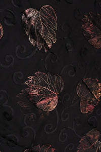 Elegant Foil Floral Brasso Fabric for a Feminine, Shimmering Touch