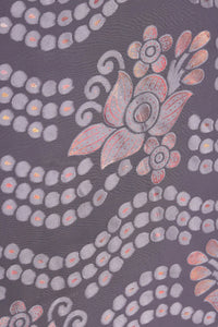 Elegant Brasso Fabric with Foil Detailing