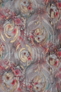 Smooth, rich texture with a lustrous foil finish fabric