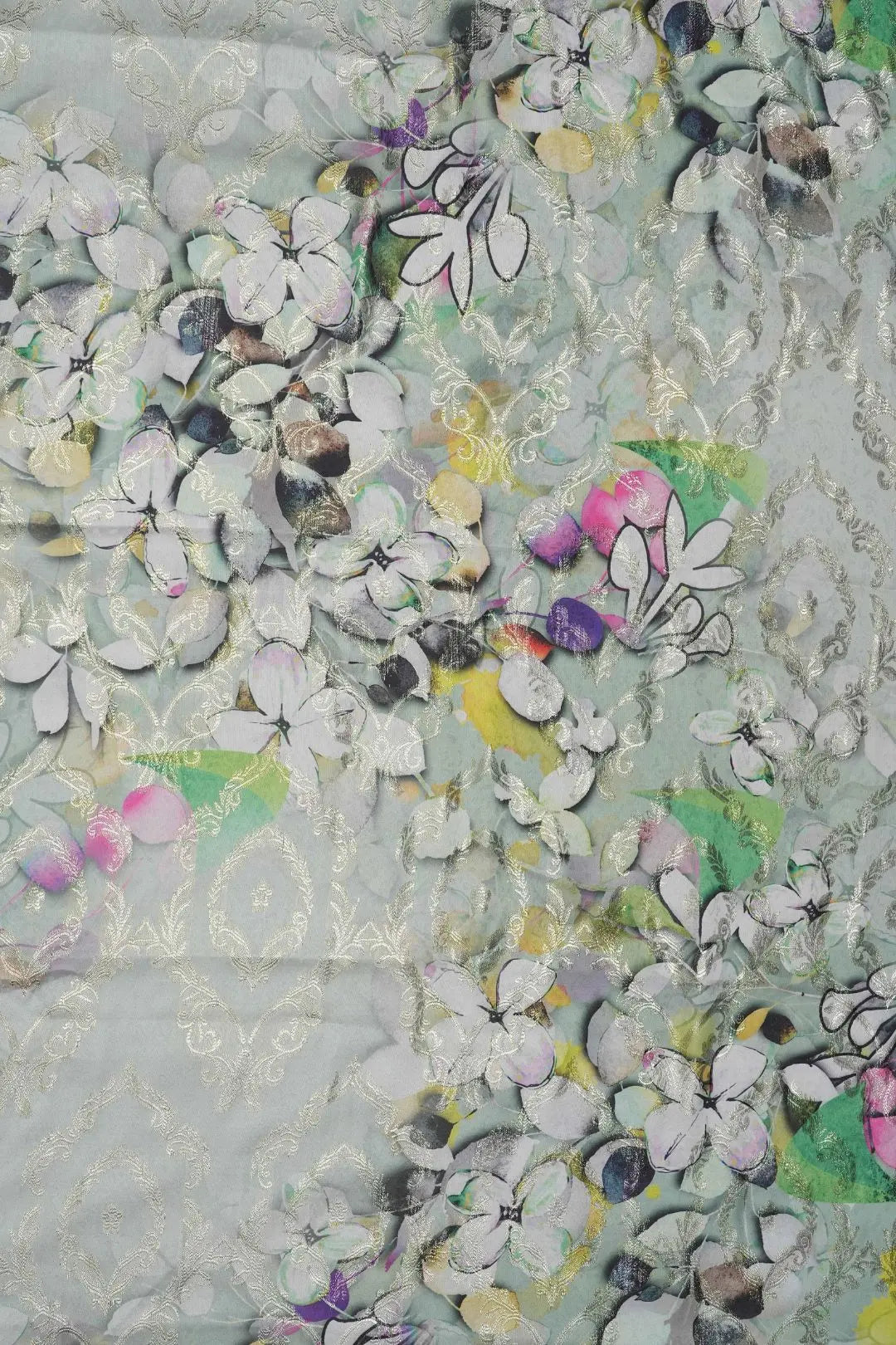 Used for in ethnic and Western foil fabric