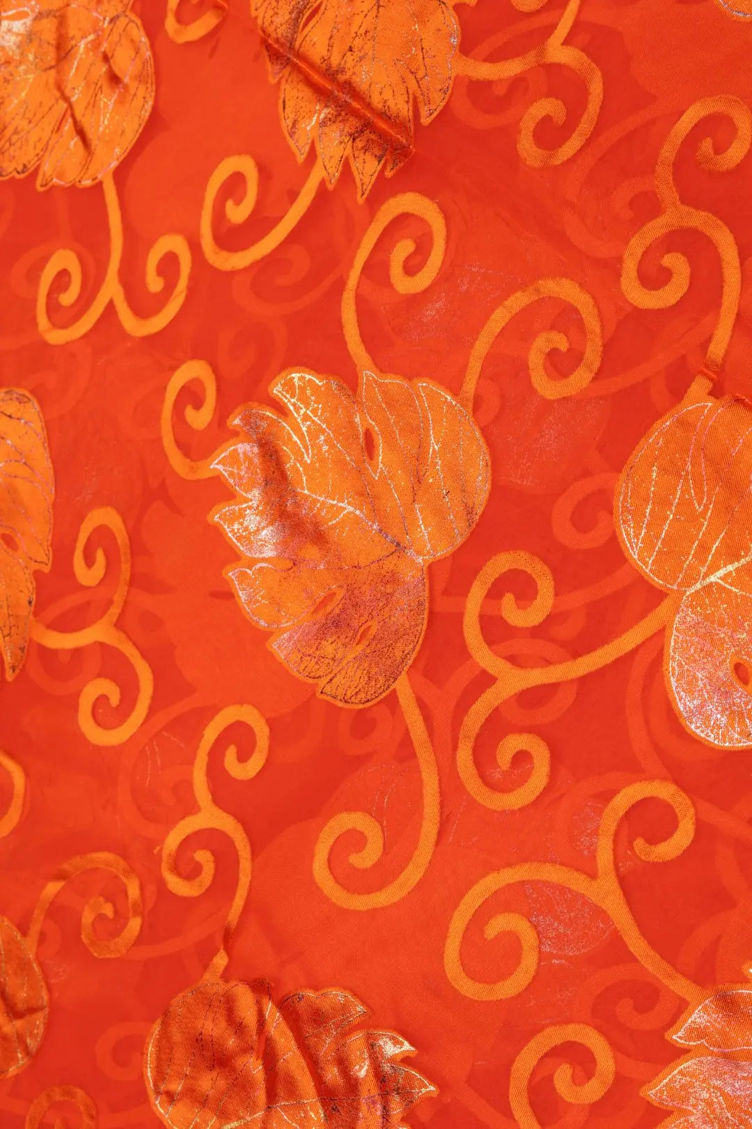 Stunning Brasso Fabric with Shiny Foil Designs