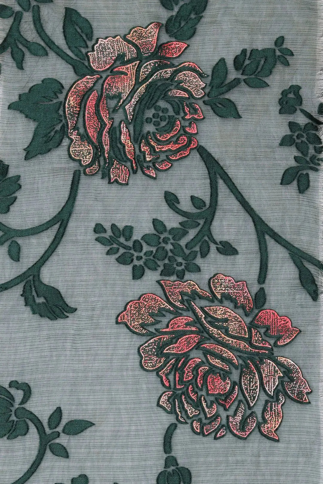 Brasso Fabric with Metallic Foil Accents