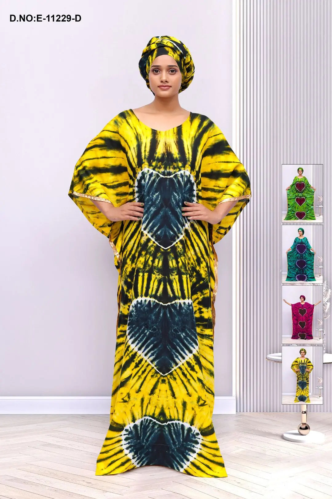 A Stunning Flowing Farasa Dress with Butterfly Sleeves