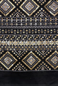 Fine Geometric Embroidered Linen Luxury Abaya Outerwear Cloth