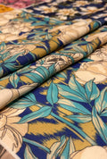 Fine Quality Snow Cotton Fabric with Modern Digital Prints