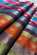 Premium Quality Banarasi Top Dyed Patta Zari Woven Fabric