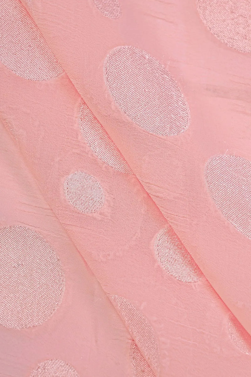 Pink Brasso Jacquard Georgeous Fabric
