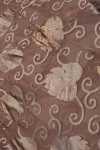 Glamorous Brasso Fabric with Foil and Bead Work