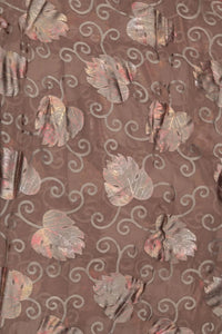 Glamorous Brasso Fabric with Foil and Bead Work