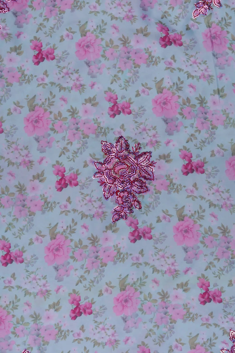 Glamorous Swarovski Intricate Beaded Lace Fabric