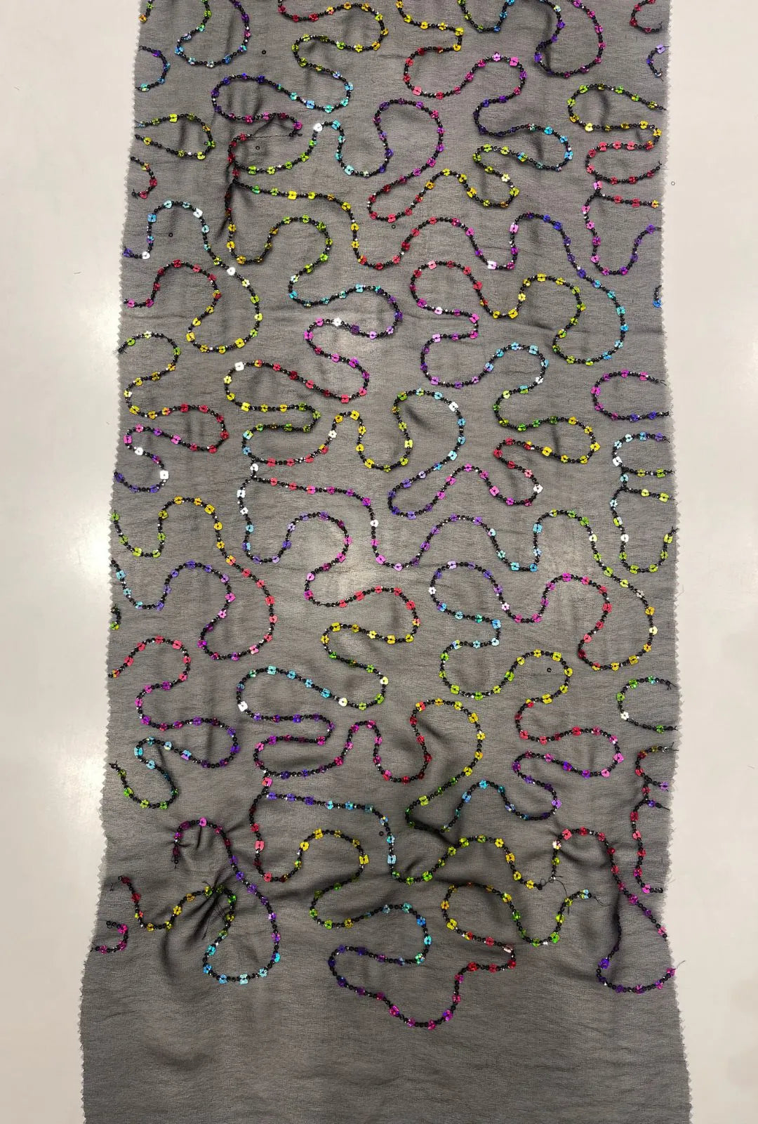 Glorious Georgette Fabric With Multi Sequence Embroidery Work
