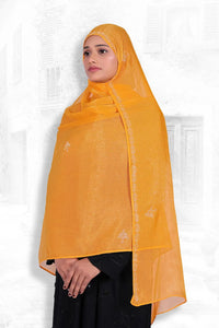 Gold Designer Soft Stonework Dupatta For Women