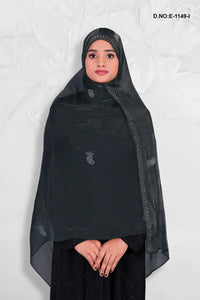 Gray Elegant Diamond Stone Work Dupattas For Women