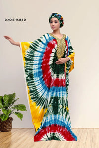 Green Elegance Woven in Tradition Farasa Dress