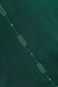 Green Jimy Miny Diamond Work Fabric