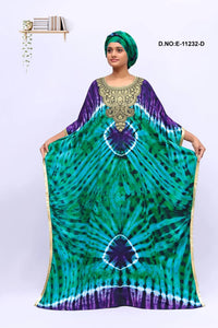 Green New Elegant Farasa Long Sleeve Designer Embroidered For Women