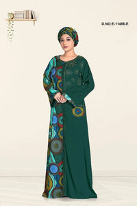 Green Trending Women's beautiful latest stylish abaya and farasha burqa