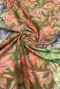 High-Definition Lily Patterned London Cotton Jalabeya Fabric