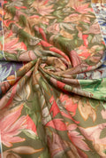 High-Definition Lily Patterned London Cotton Jalabeya Fabric
