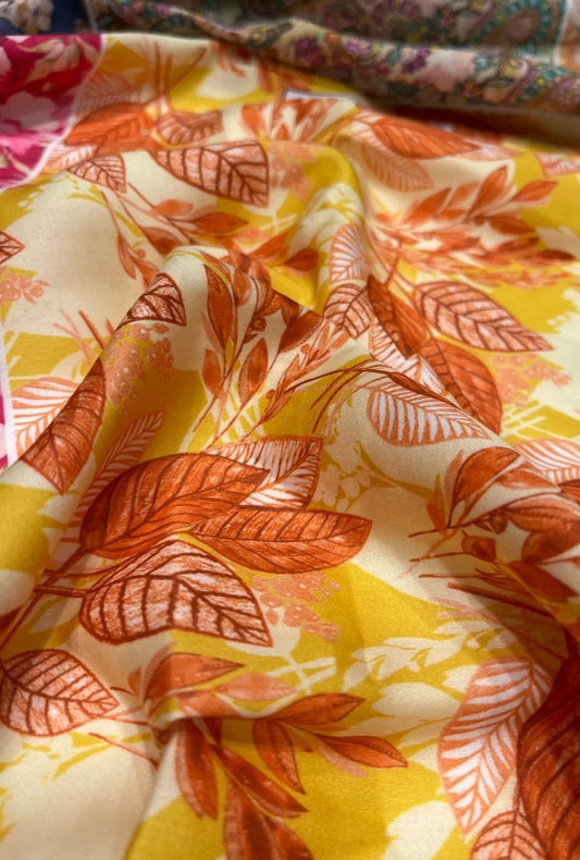 High Quality Digital Print Snow Cotton Fabric for Modern Fashion