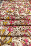 Illustrative Linear Blossom Printed London Cotton Gown Fabric