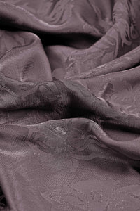 Coffee Satin Jacquard Beg Fabric