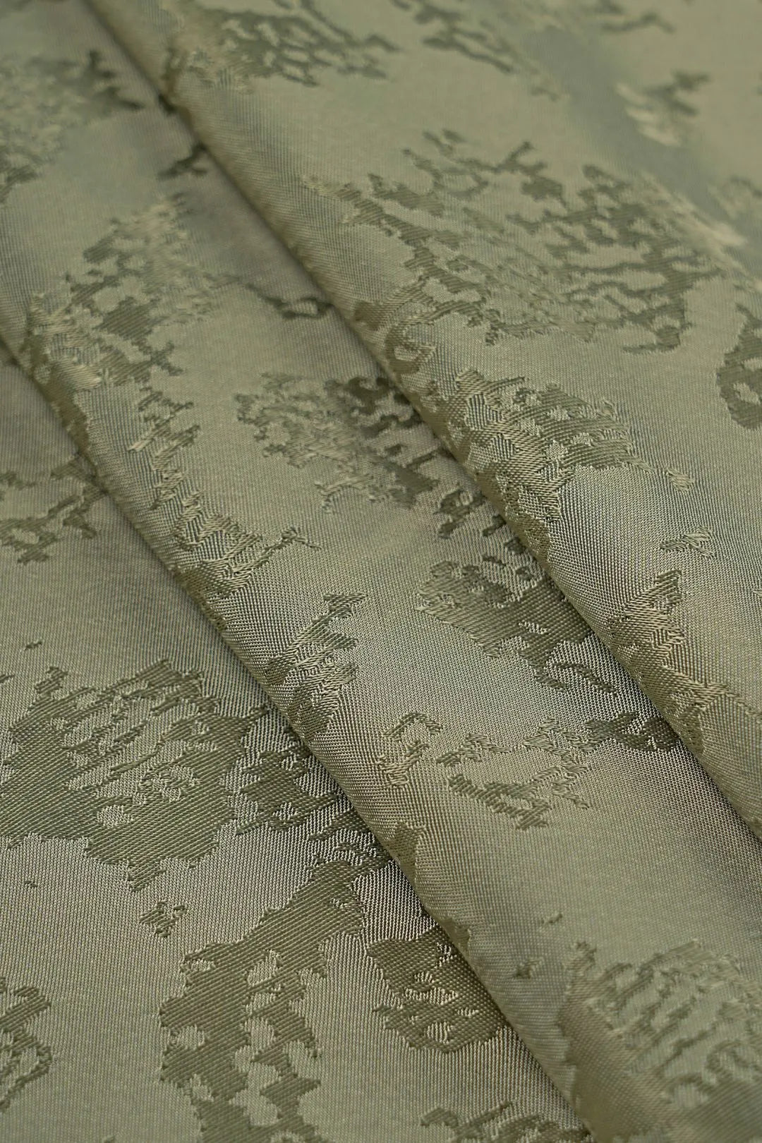 Mehendi Satin Jacquard Fabric Luxurious & Elegant Textile for Fashion