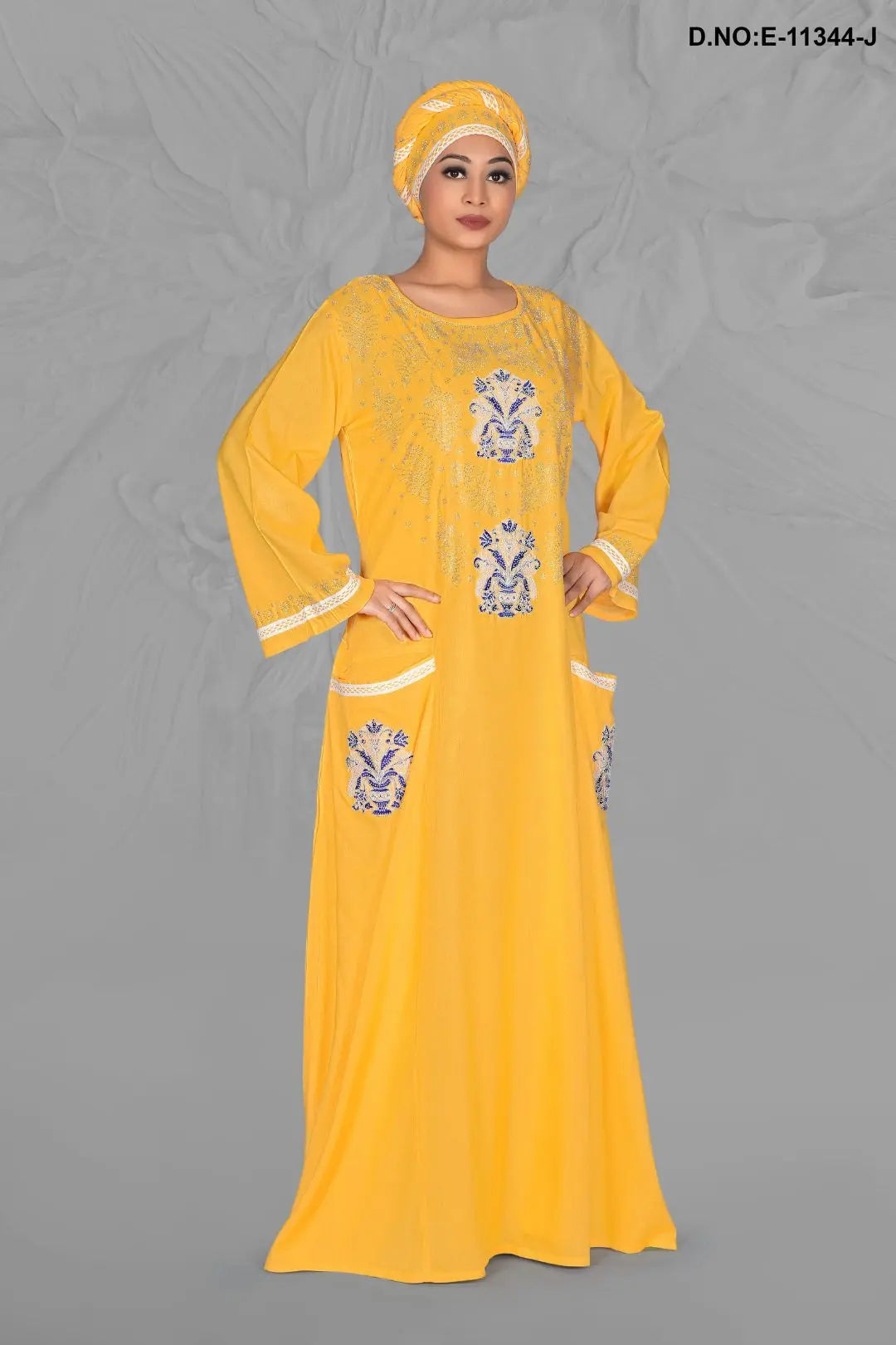 Hand Embroidered Gorgeous Kaftan in Light Weight