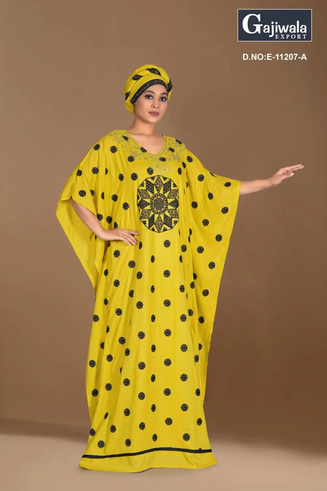 Women's Floral Print Maxi Kaftan Farasa