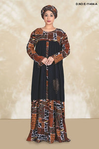 Floral Printed Maxi Kaftan Dress Ethnic Fashion